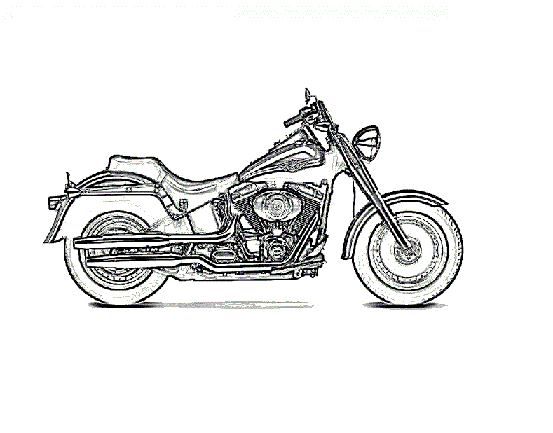 Free printable motorcycle coloring pages for kids