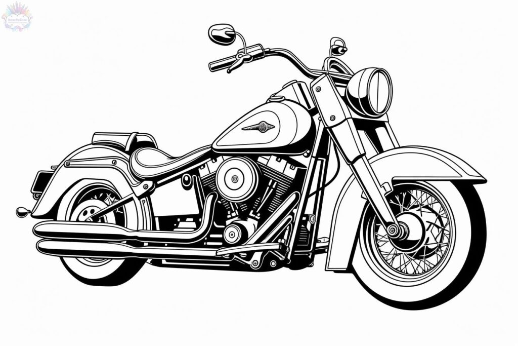 Motorcycle coloring pages