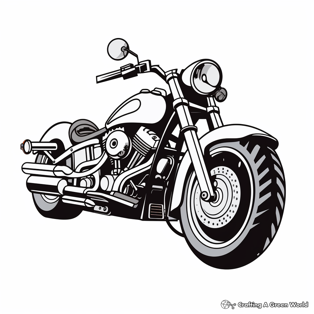Motorcycle coloring pages