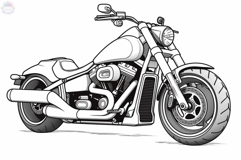 Motorcycle coloring pages