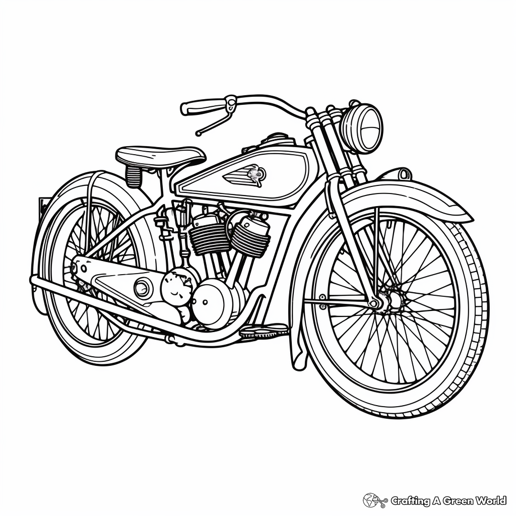 Motorcycle coloring pages