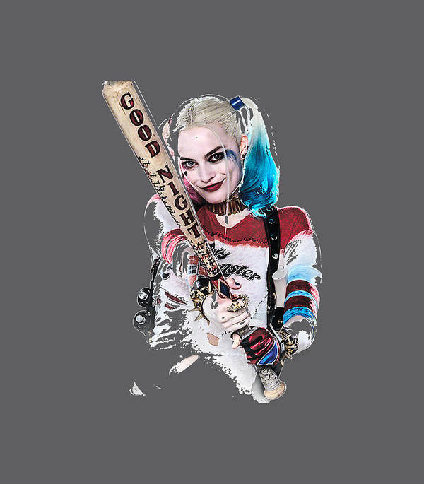 Suicide squad harley quinn bat at you christmas pr poster by kody becca