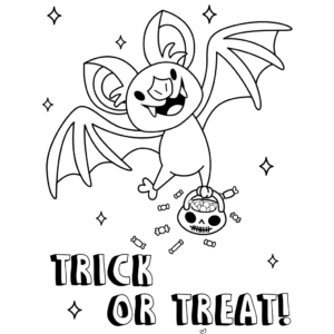 Halloween bats coloring pages printable for free download
