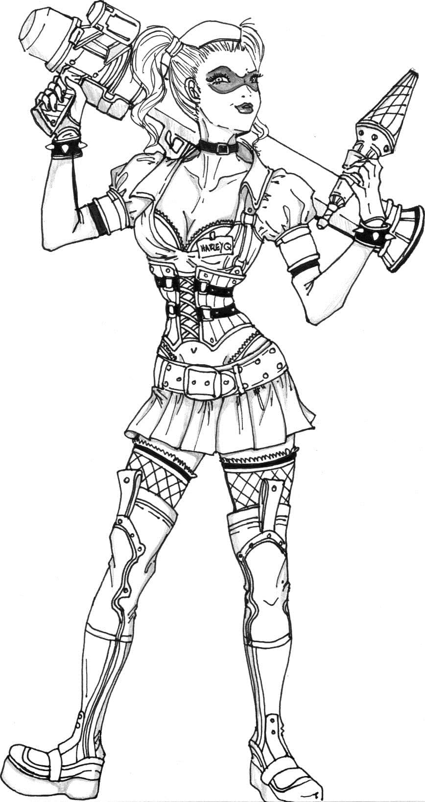 Harley quinn coloring pages