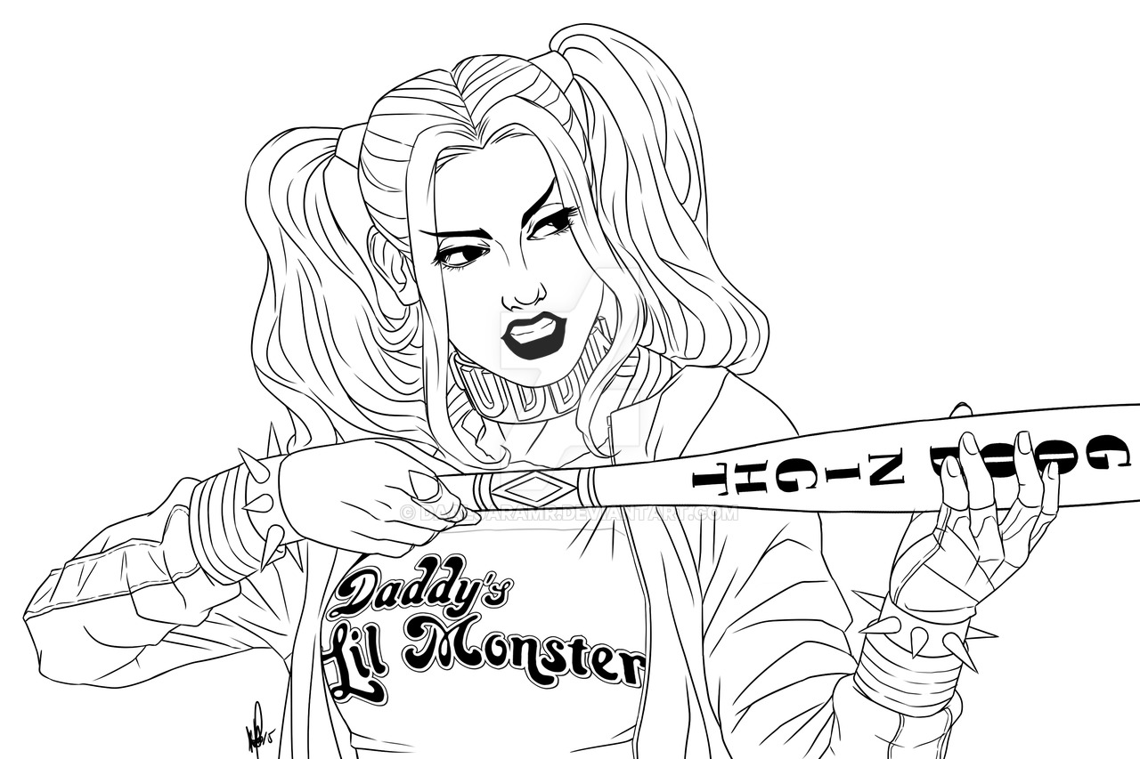 Suicide squad coloring pages