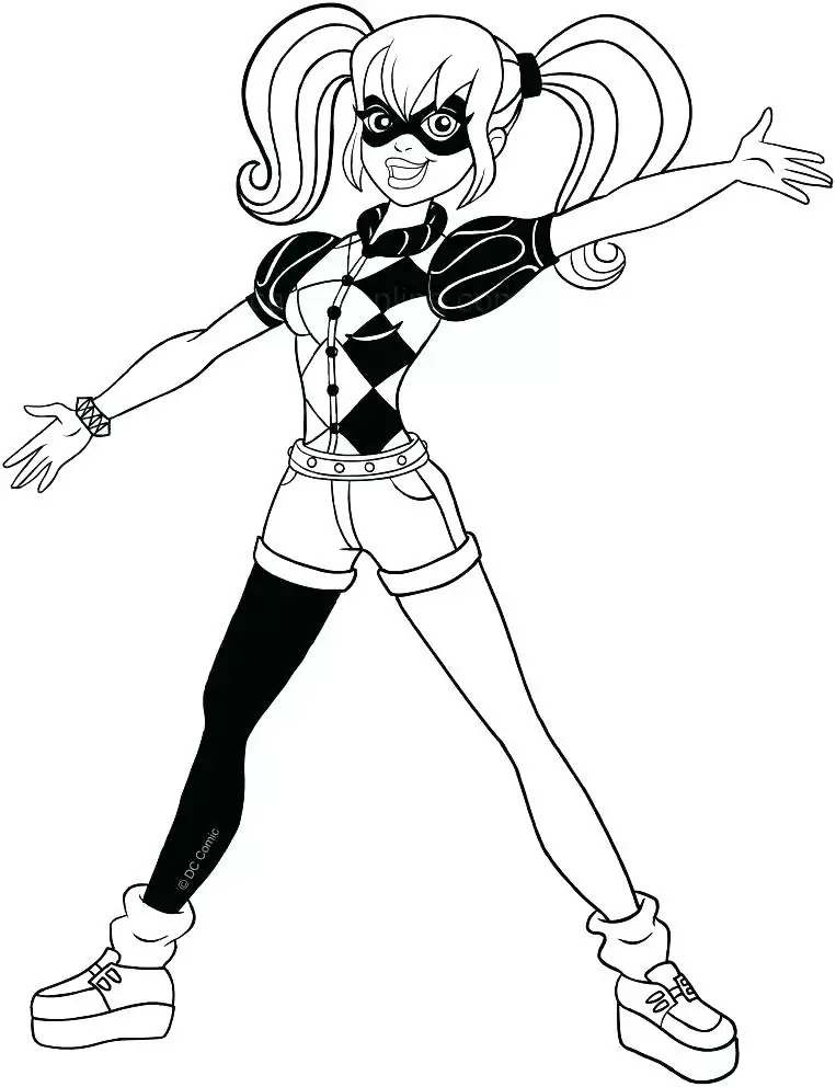 Harley quinn malvorlagen