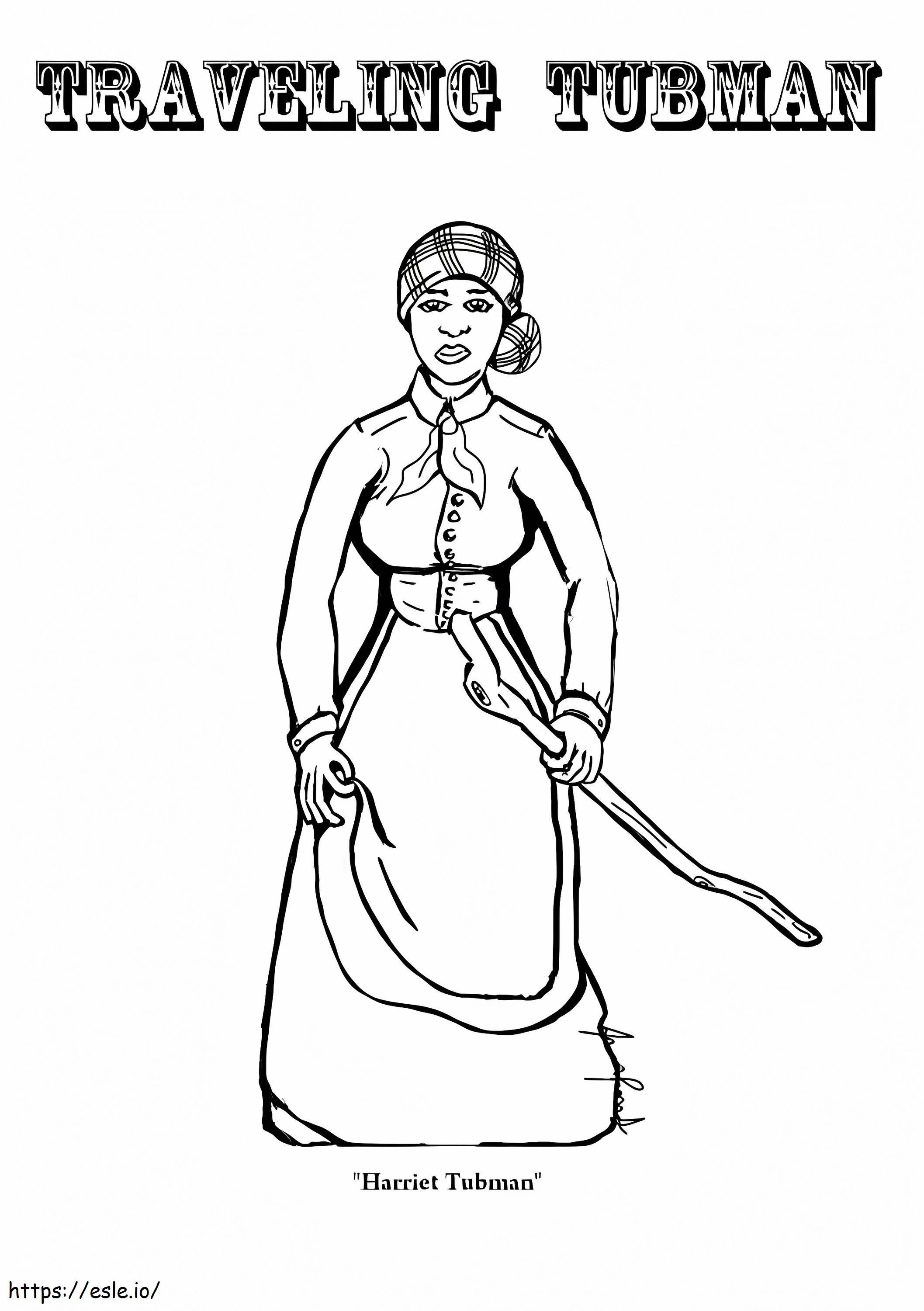 Harriet tubman coloring page