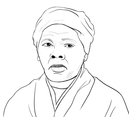 Harriet tubman coloring page