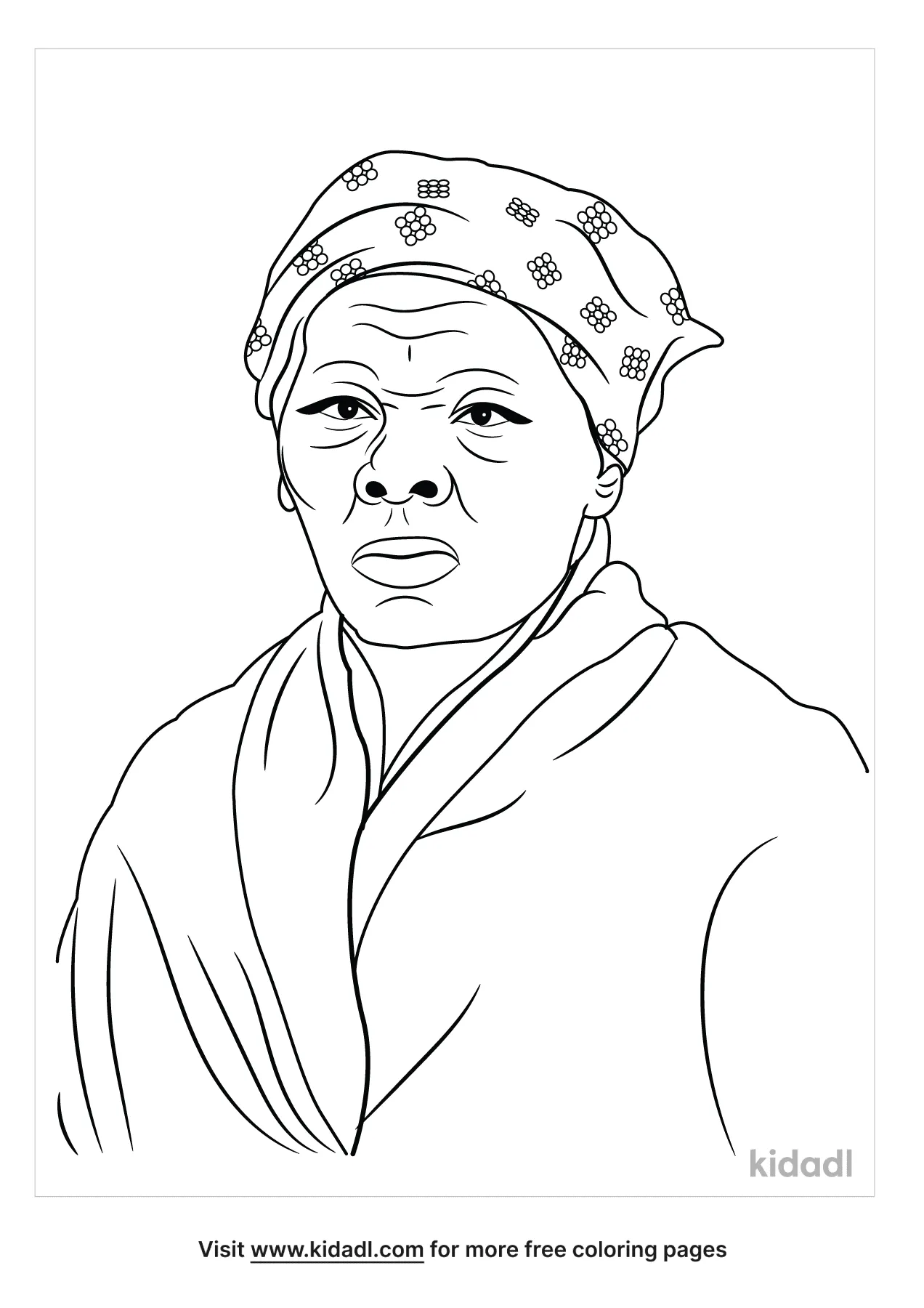 Free harriet tubman coloring page coloring page printables