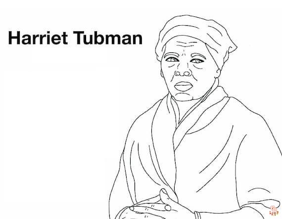 Printable harriet tubman coloring pages free for kids and adults