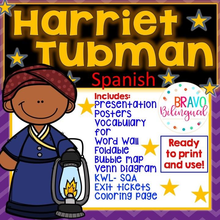 Harriet tubman facts and activities in spanish â bilingual marketplace