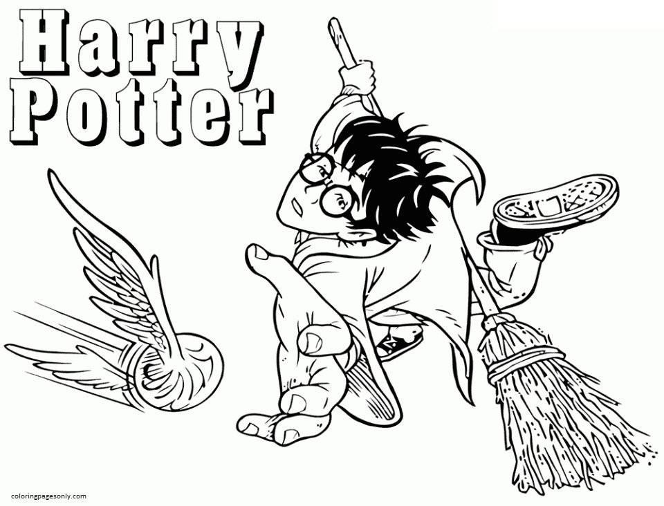 Harry potter coloring pages printable for free download