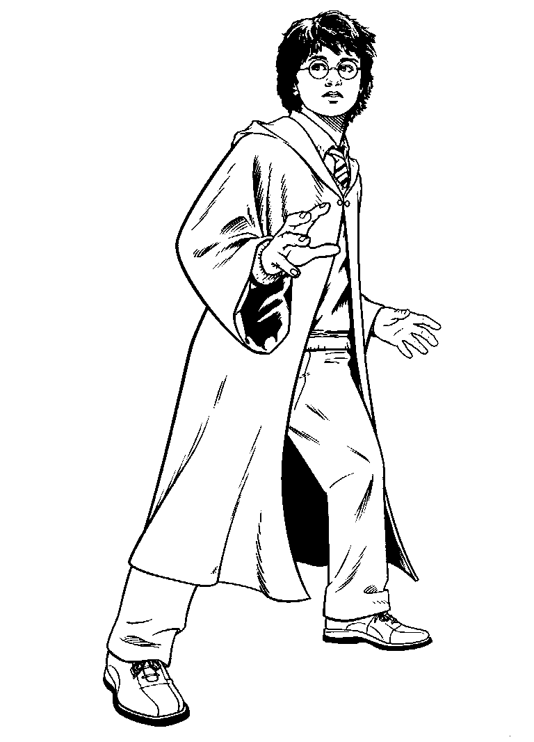 Free printable harry potter coloring pages for kids