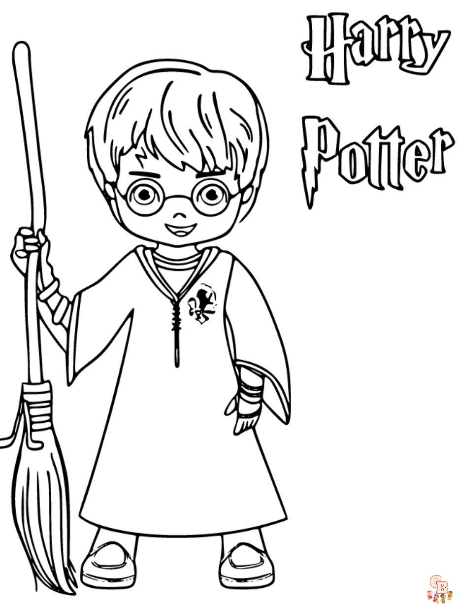 Free harry potter coloring pages for kids