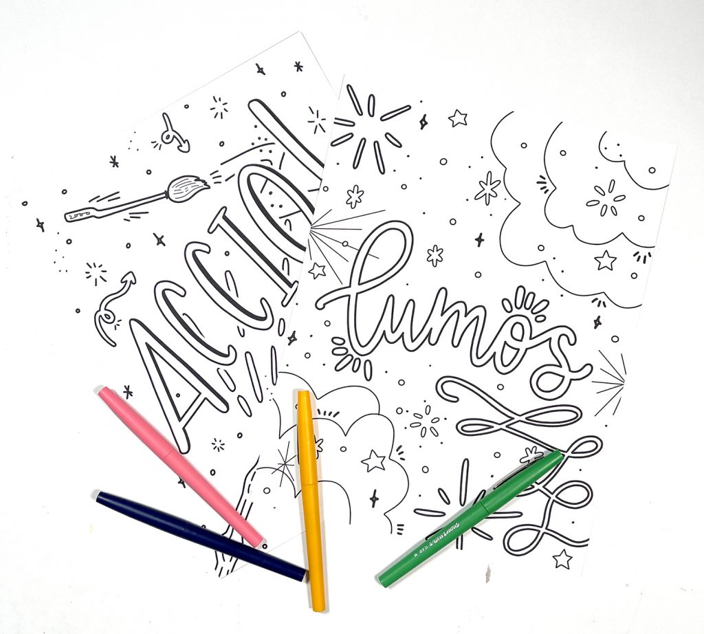 Free printable harry potter coloring pages