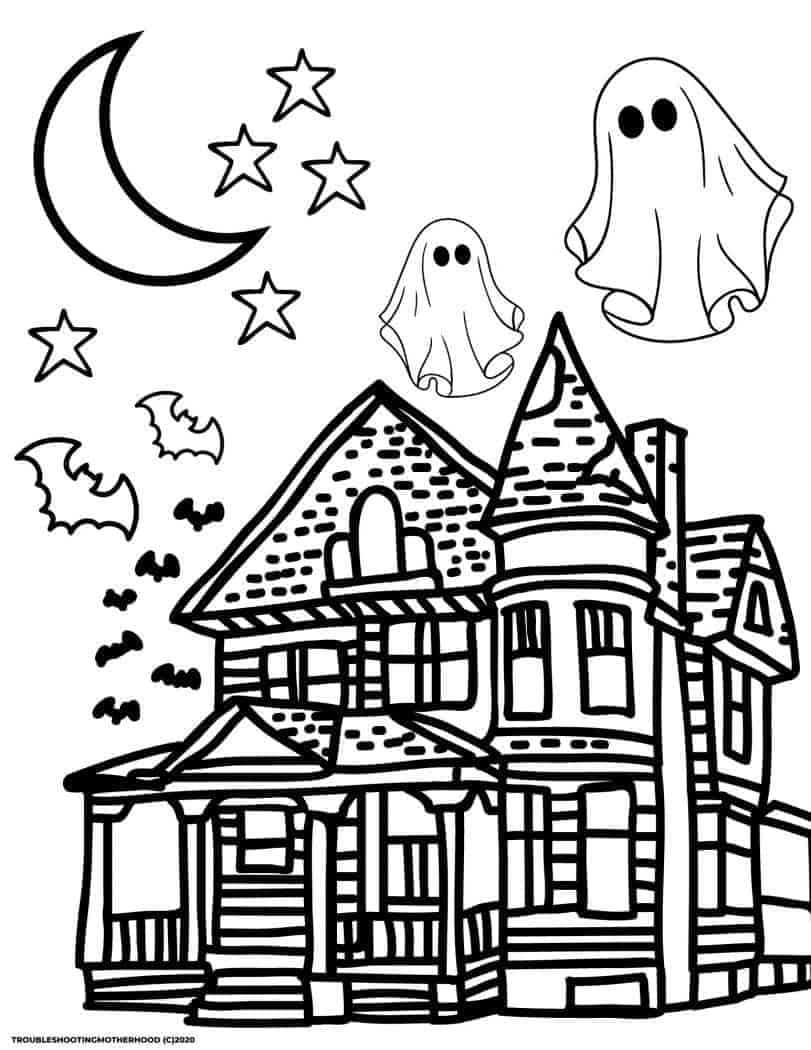 Halloween coloring pages free printable