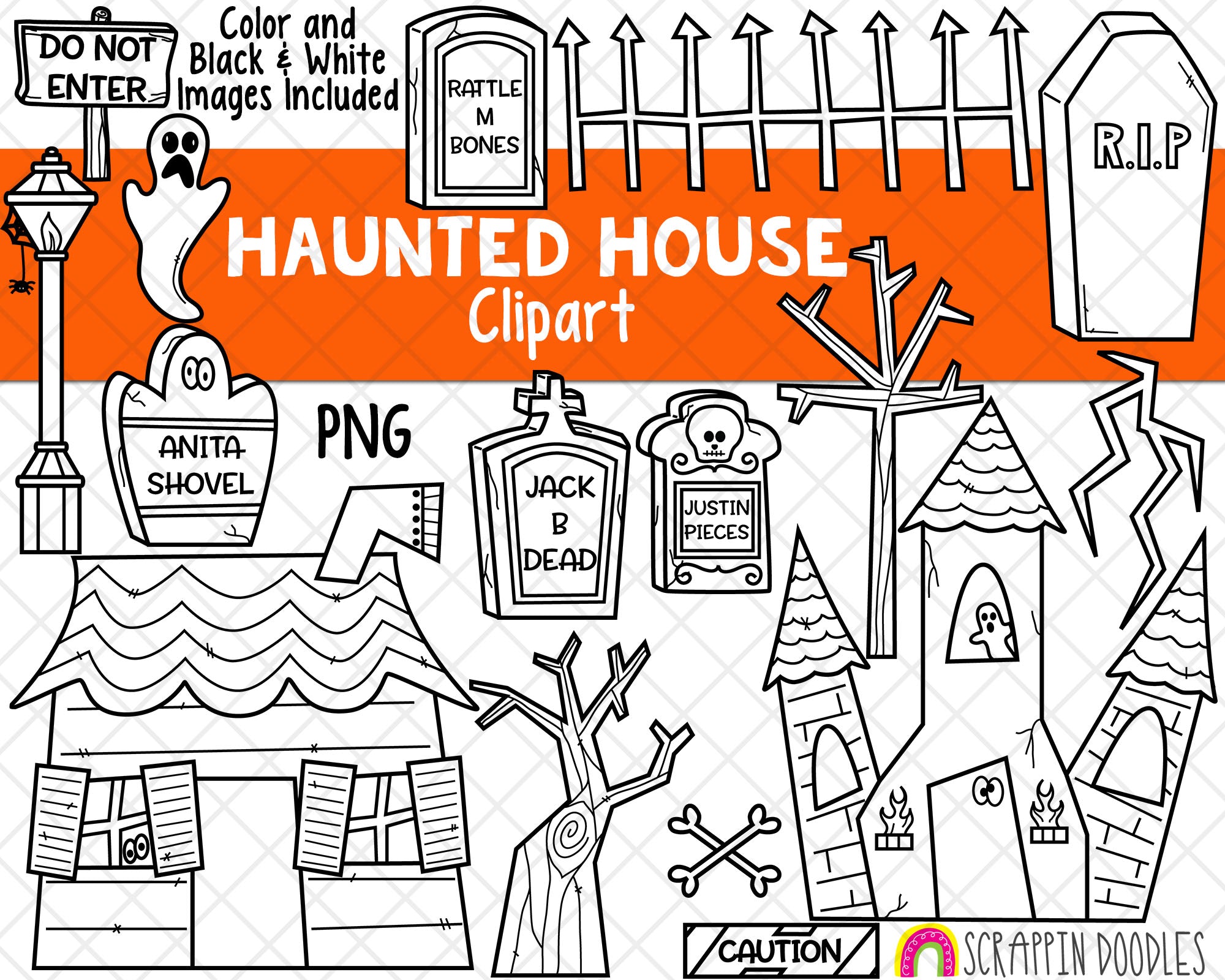 Haunted house clipart