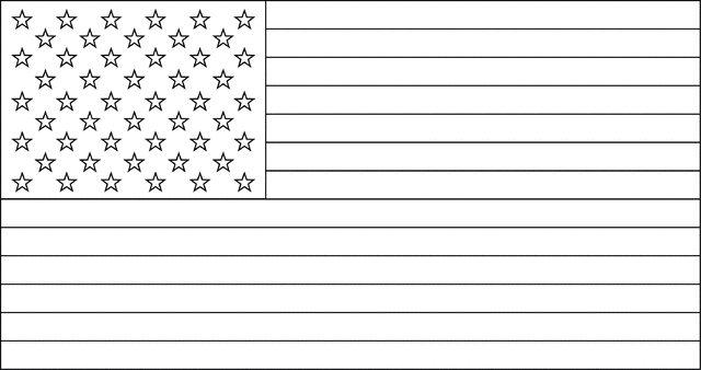 Star united states flag clipart