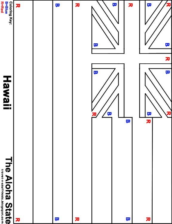 Flag of hawaii flag coloring pages hawaii state flag coloring pages