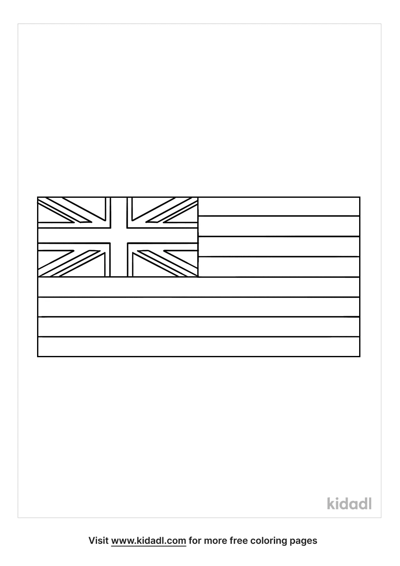 Free hawaii flag coloring page coloring page printables