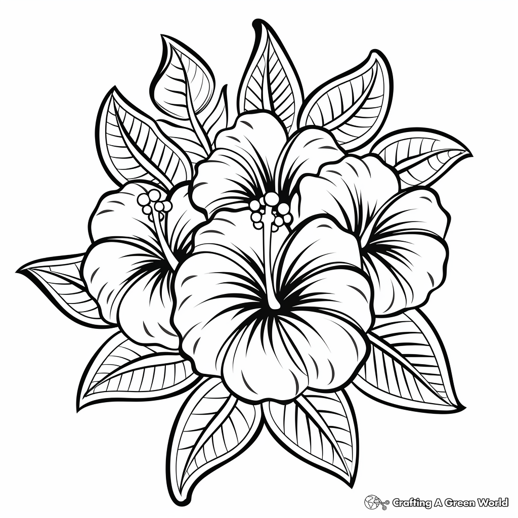 Hawaiian coloring pages