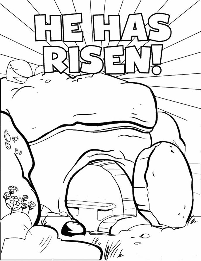 Religious easter coloring pages