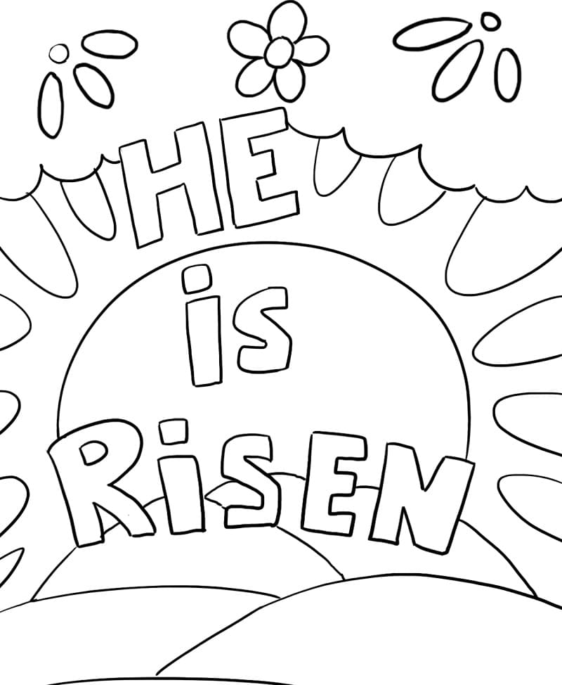 He is risen malvorlagen