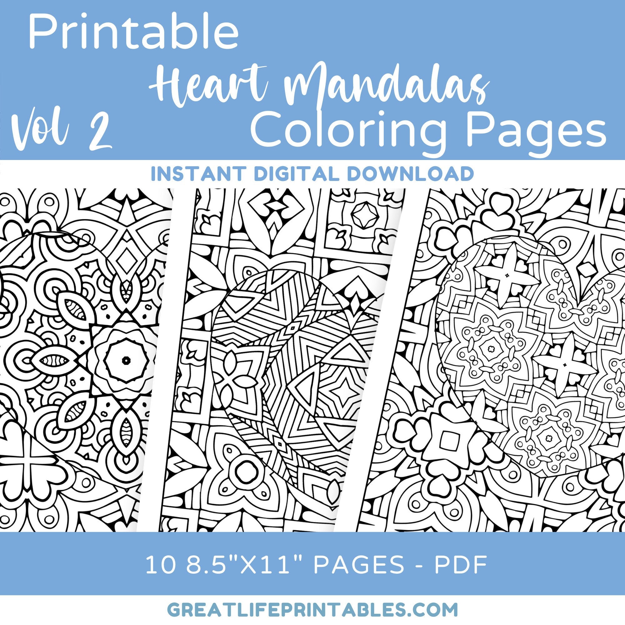 Heart mandala mandala coloring adult coloring pages coloring sheets printable coloring valentines coloring adult coloring pdf