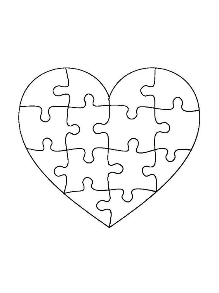 Puzzle coloring pages
