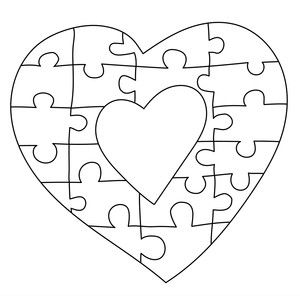 Silhouette design store heart frame puzzle scroll saw patterns free scroll saw patterns scroll saw