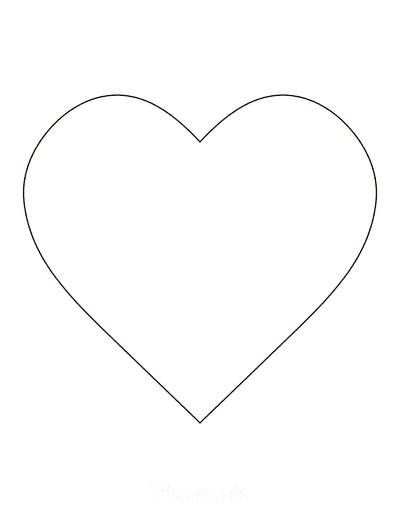 Free printable heart templates patterns stencils