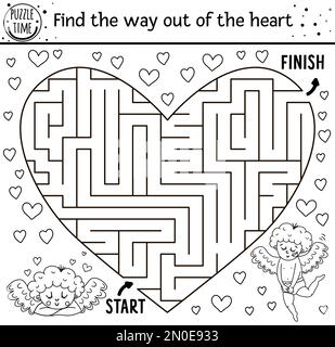 Heart outline in a shape of a puzzle on a white background four jigsaw pieces healthy heart cardiology togetherness unity love vector stock vector image art