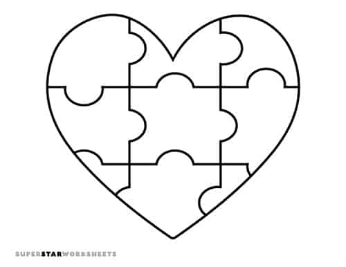 Heart template