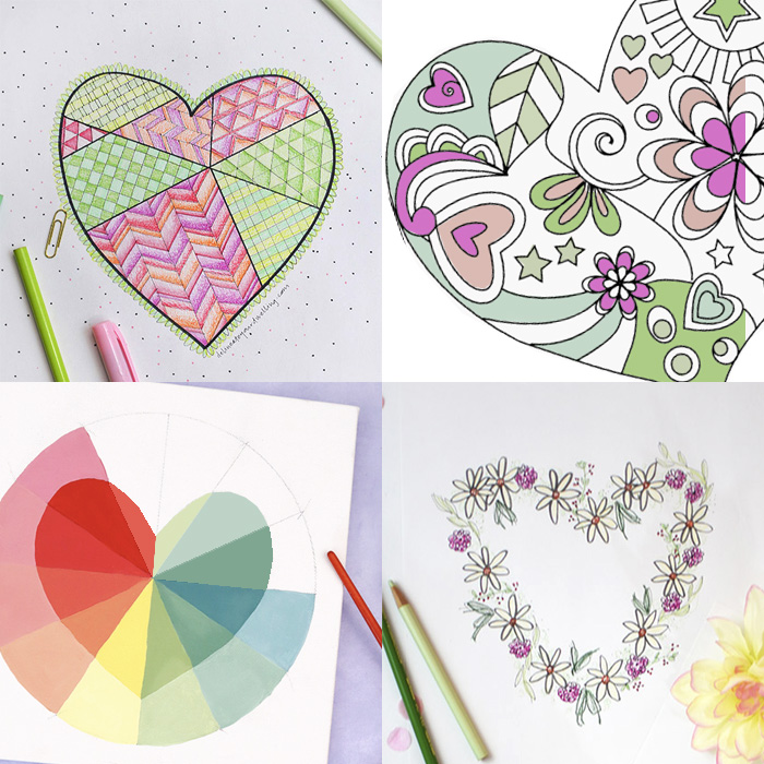 Best heart coloring pages