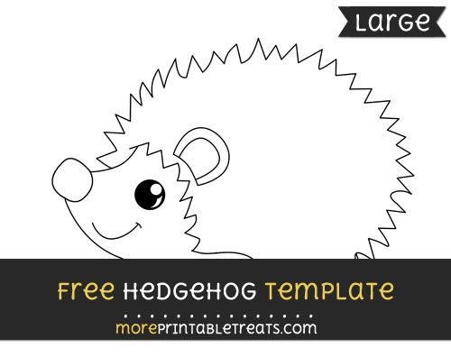 Free hedgehog template