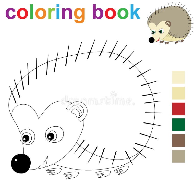 Hedgehog coloring book stock illustrations â hedgehog coloring book stock illustrations vectors clipart