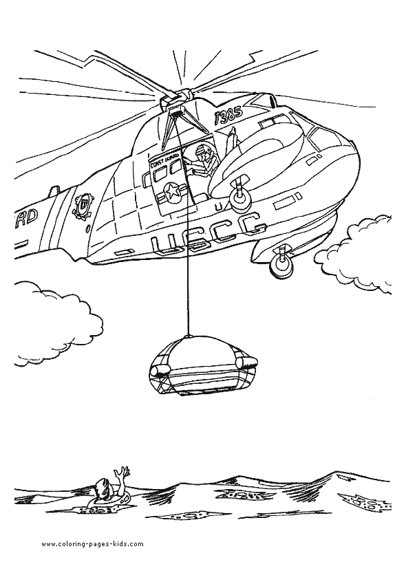 Helicopter color page