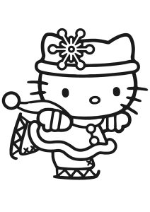 Hello kitty coloring pages for kids
