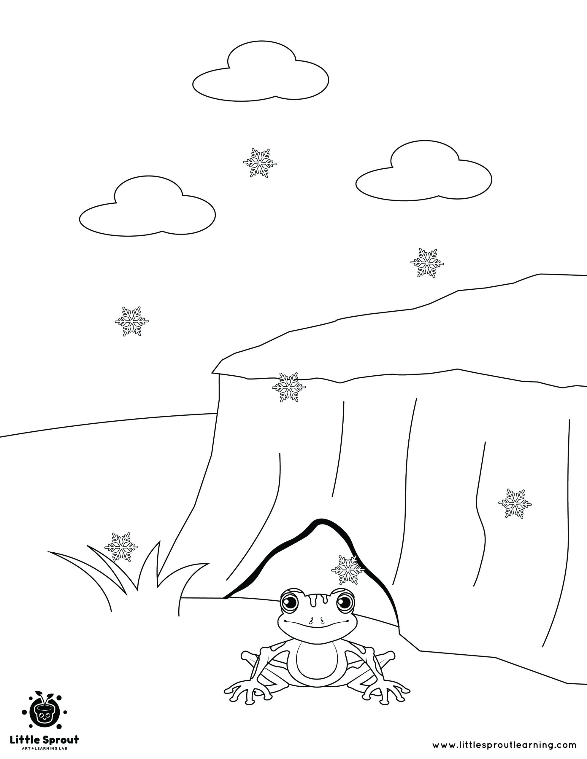 Best hibernating animal coloring pages