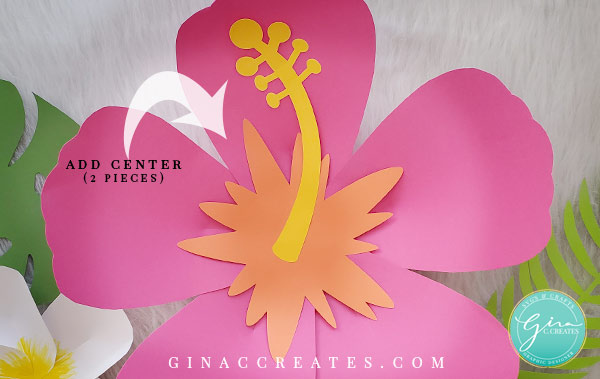 Hawaiian paper flower template svg
