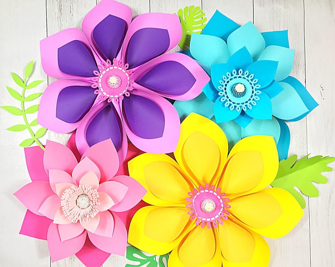 Hawaiian paper flowers