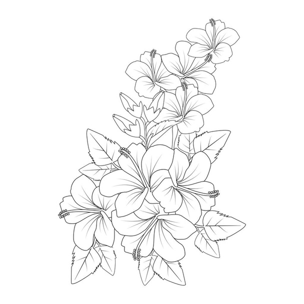 Mon hibiscus free stock vectors