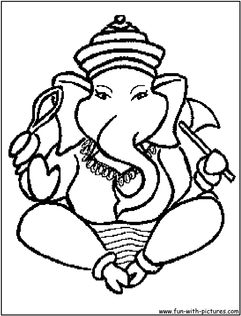 Hindu coloring pages