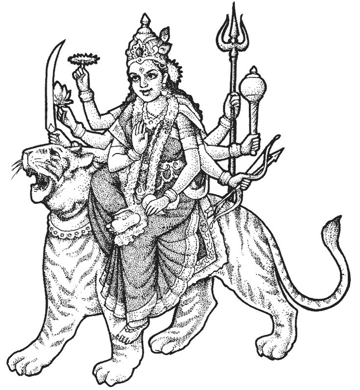 Colorg pages for durga puja durga colorg pages goddess artwork