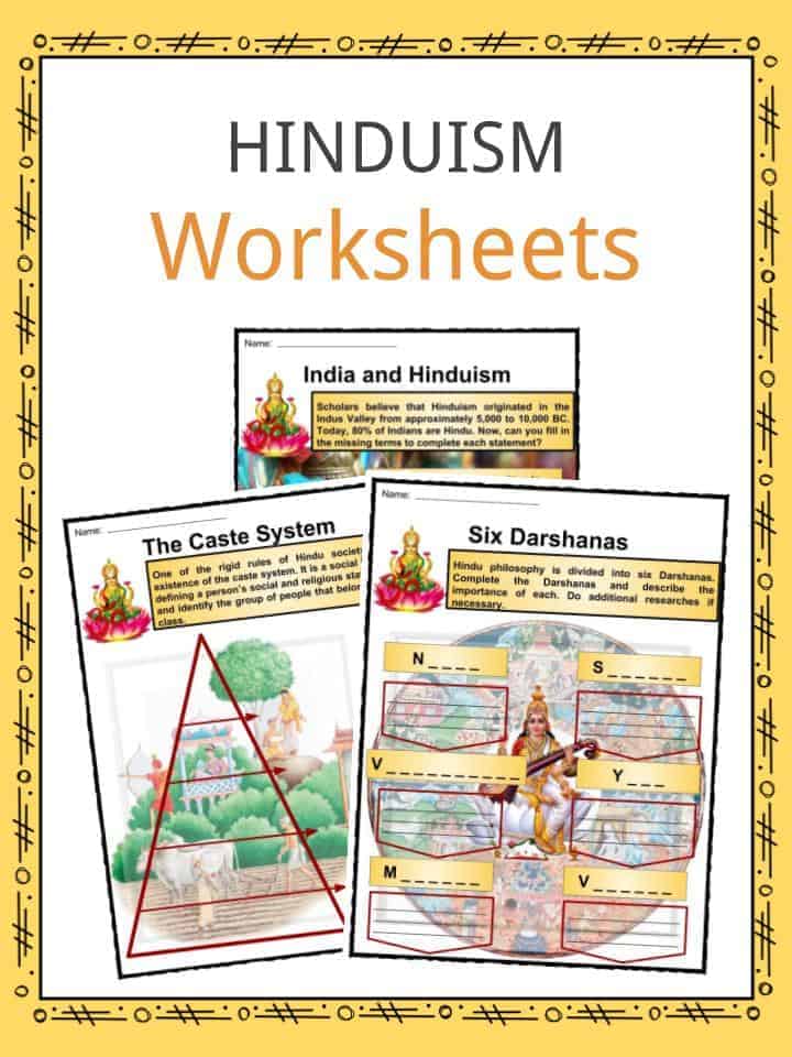 Hinduism facts worksheets religion history information for kids