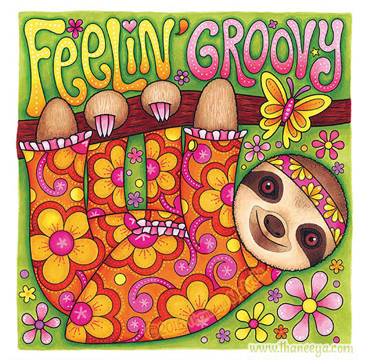 Hippie animals coloring book by mcardle â