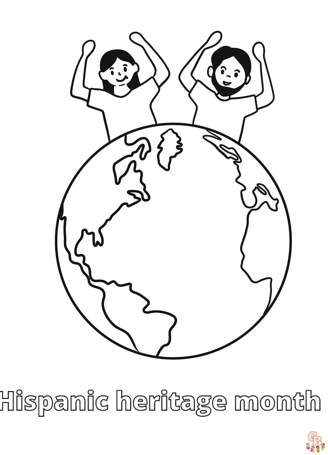 Printable hispanic heritage month coloring pages free