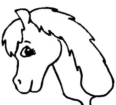Horse head cut out template horse template animal templates horse pattern