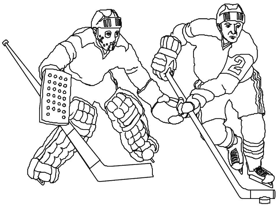 Hockey coloring pages printable for free download