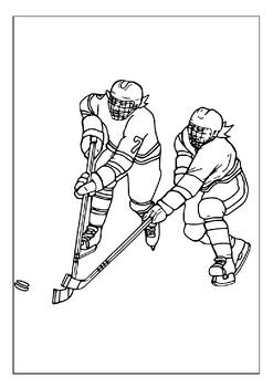 Printable hockey coloring pages collection the perfect gift for young fans pdf